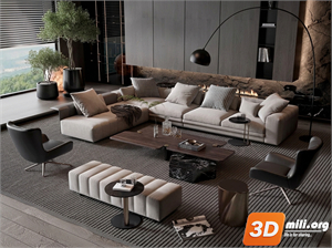 Sofa Minotti Skp Files 
